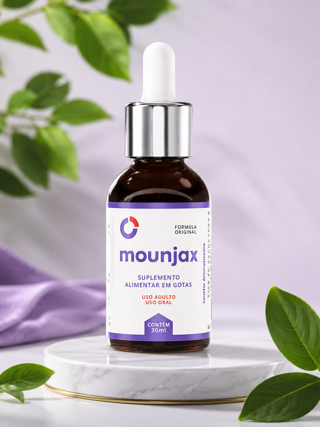 Frasco do suplemento Mounjax